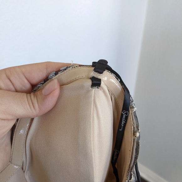 Xtraordinary Embroidered Floral and Lace Mini Dress, Silver and Nude, Junior 11 - Picture 3 of 9